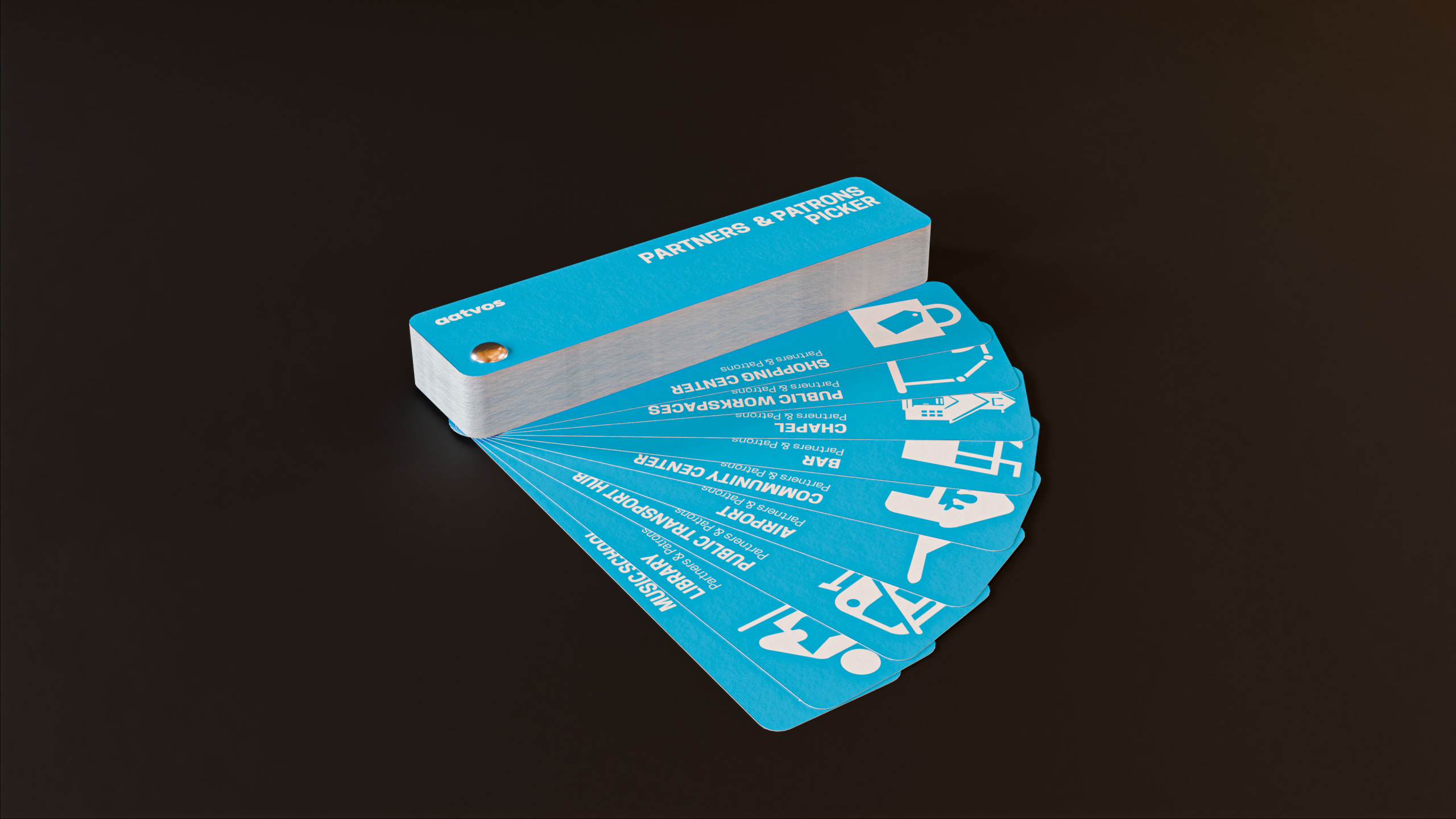 Fan picker for Partners and Patrons for your next library or office.