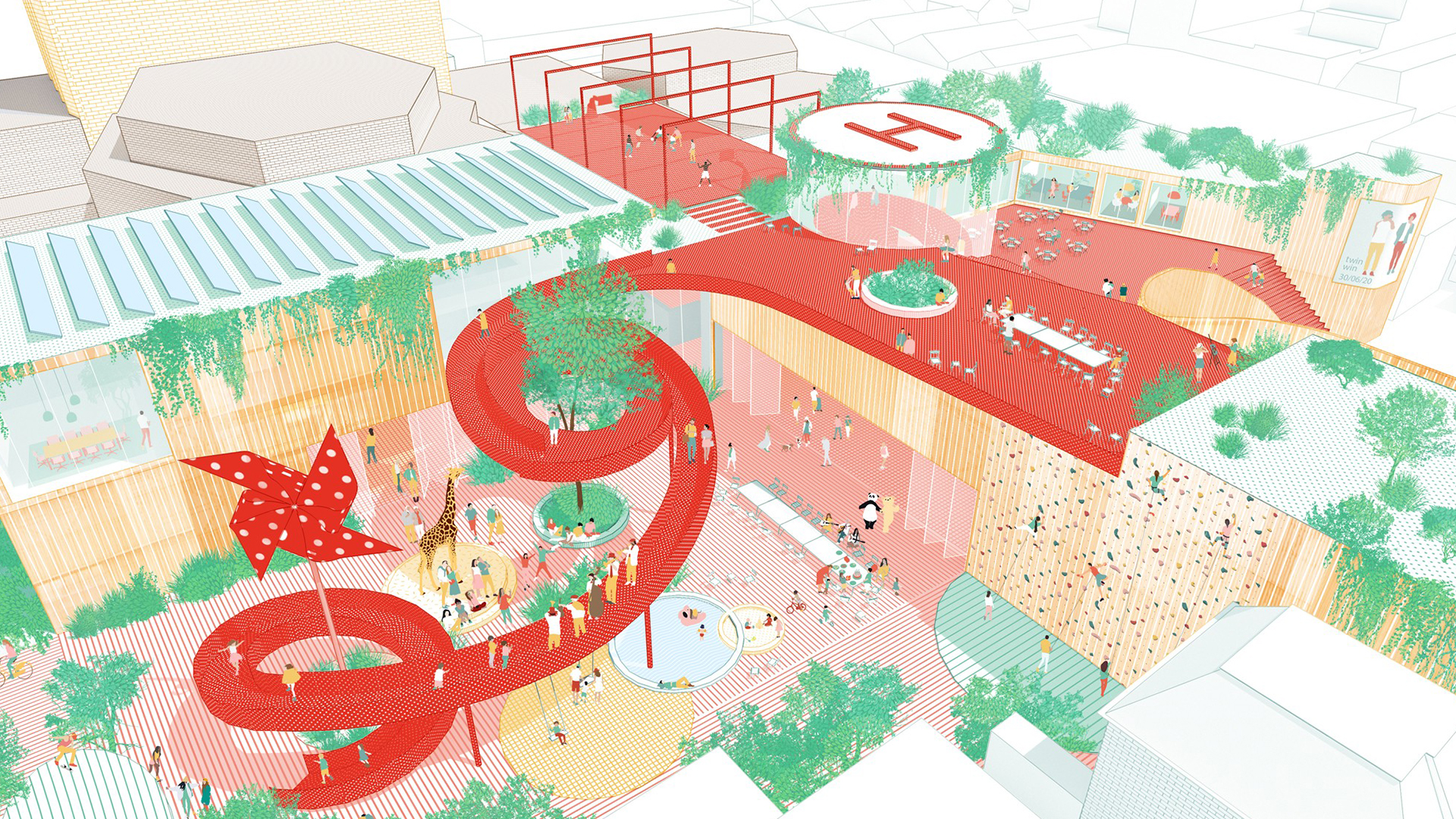 Nomination sketch for Cultural Complex of the city of Hoogeveen.